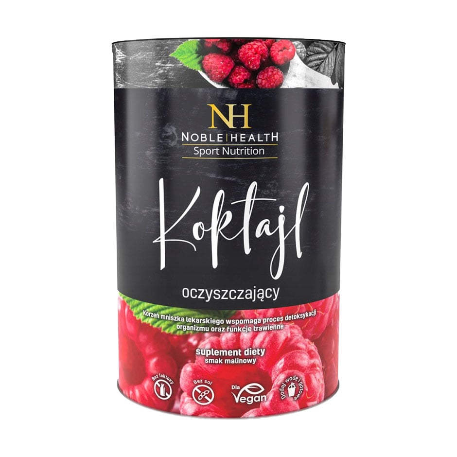 

Уцінка! Очищувальний коктейль Noble Health Slim Line Raspberry Detox Cocktail зі смаком малини, в порошку, 150 г