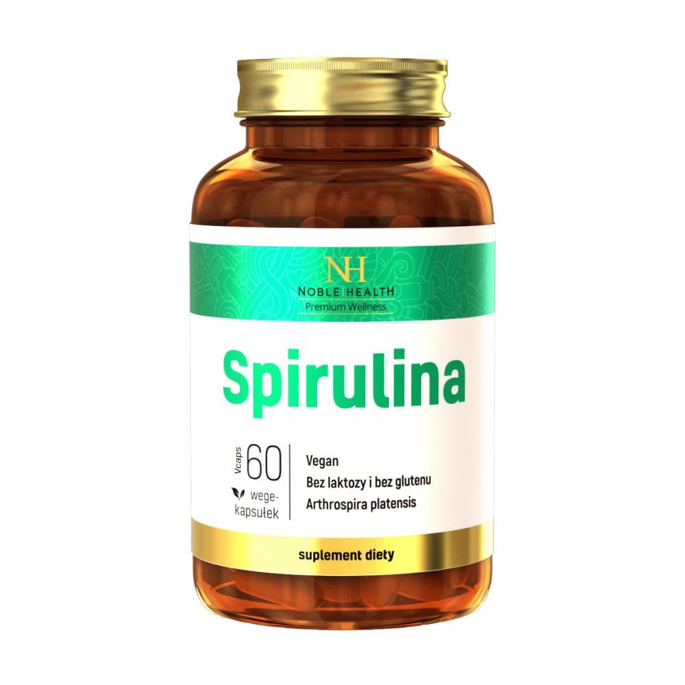 

Морські водорості Noble Health Spirulina, 60 капсул