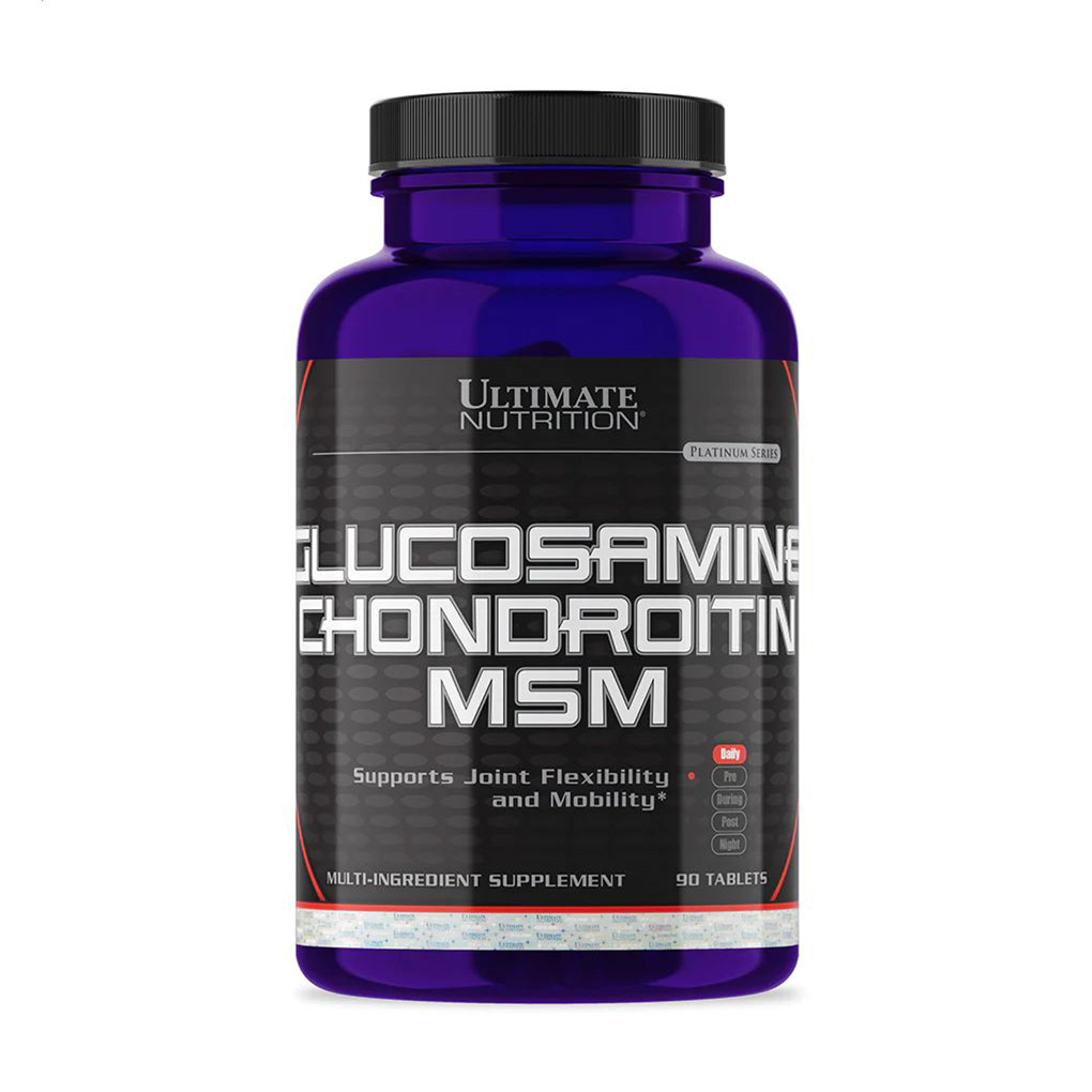 

Глюкозамін, хондроїтин, метилсульфонілметан Ultimate Nutrition Glucosamine, Chondroitin, MSM, 90 таблеток