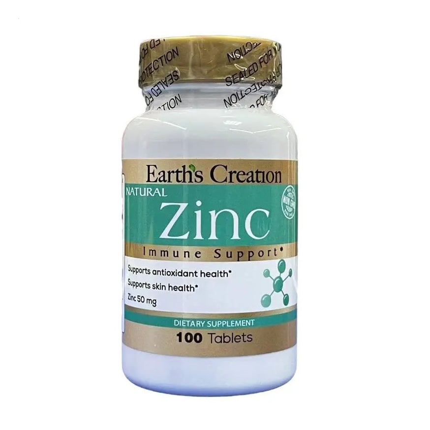 

Цинк глюконат Earth's Creation Zinc Gluconate 50 мг, 100 таблеток