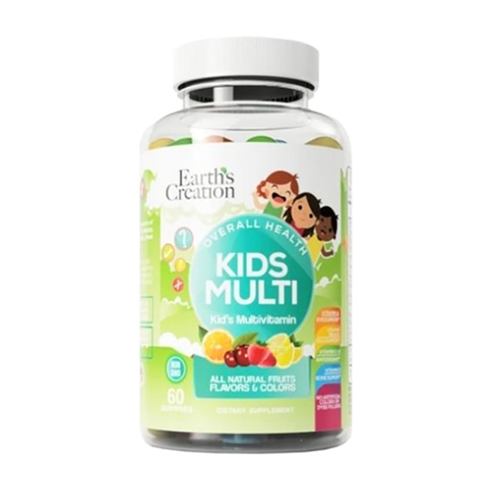 

Мультивітаміни для дітей Earth's Creation Kids Multivitamin, 60 жувальних цукерок