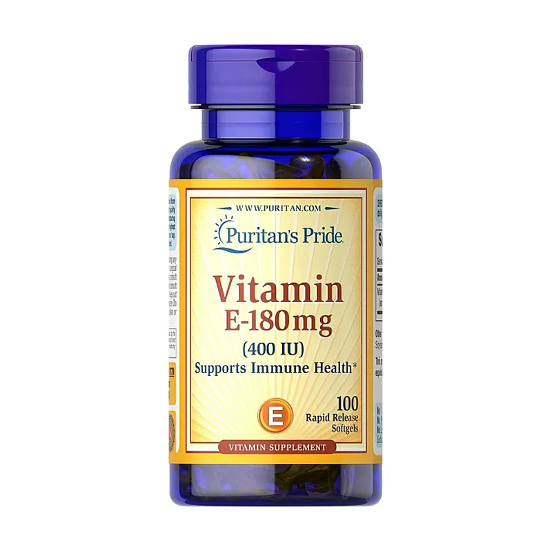 

Вітамін E Puritan's Pride Vitamin E 400 МО, 100 капсул