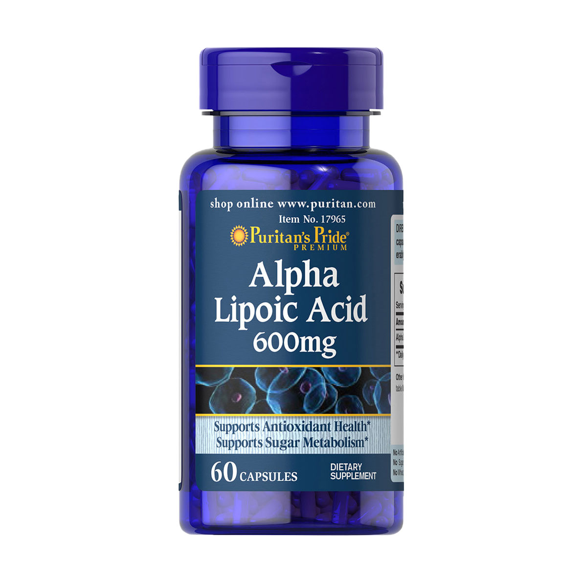 

Альфа-ліпоєва кислота Puritan's Pride Alpha Lipoic Acid 600 мг, 60 капсул