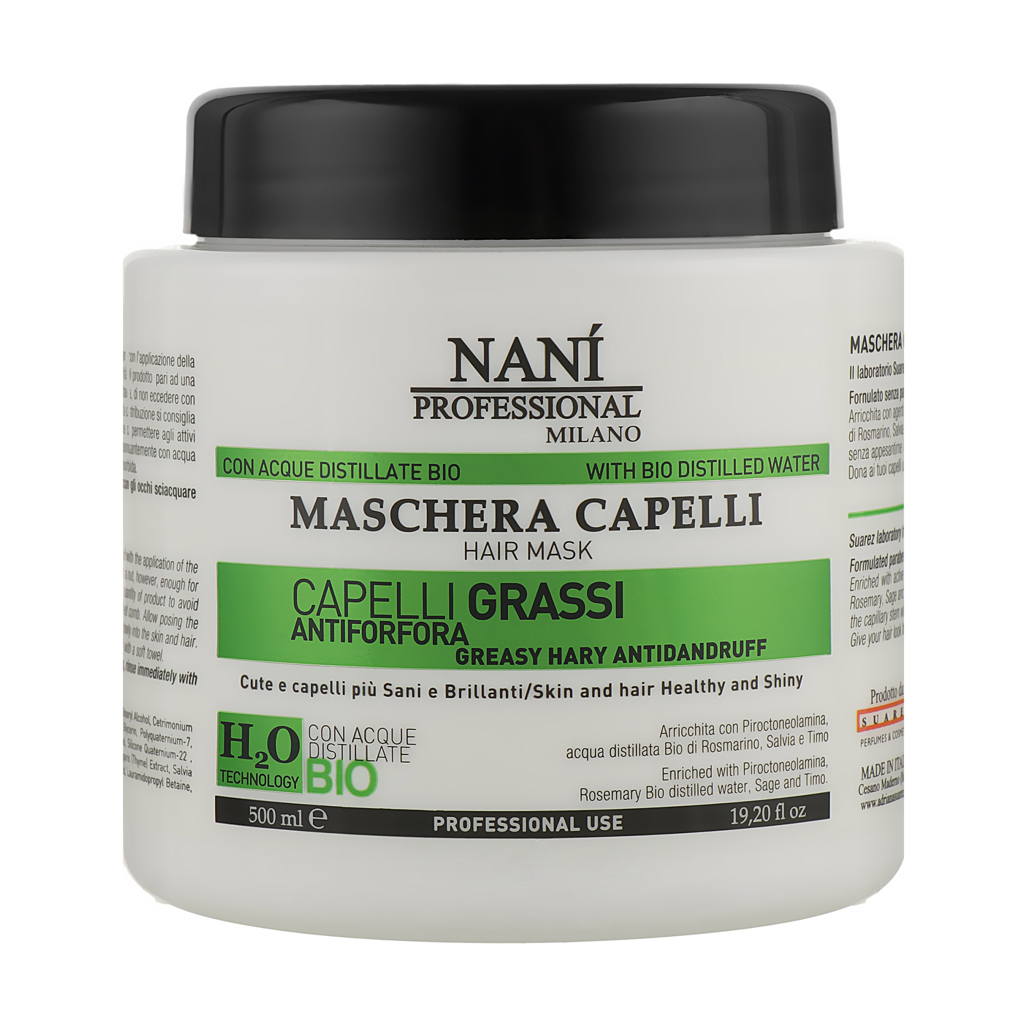 

Маска для волосся Nani Professional Milano проти лупи, для жирного волосся, 500 мл