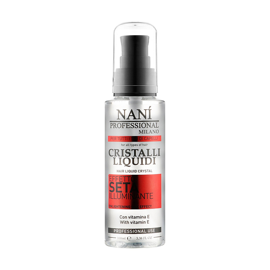 

Рідкі кристали для волосся Nani Professional Milano для всіх типів волосся, з ефектом шовку, 100 мл