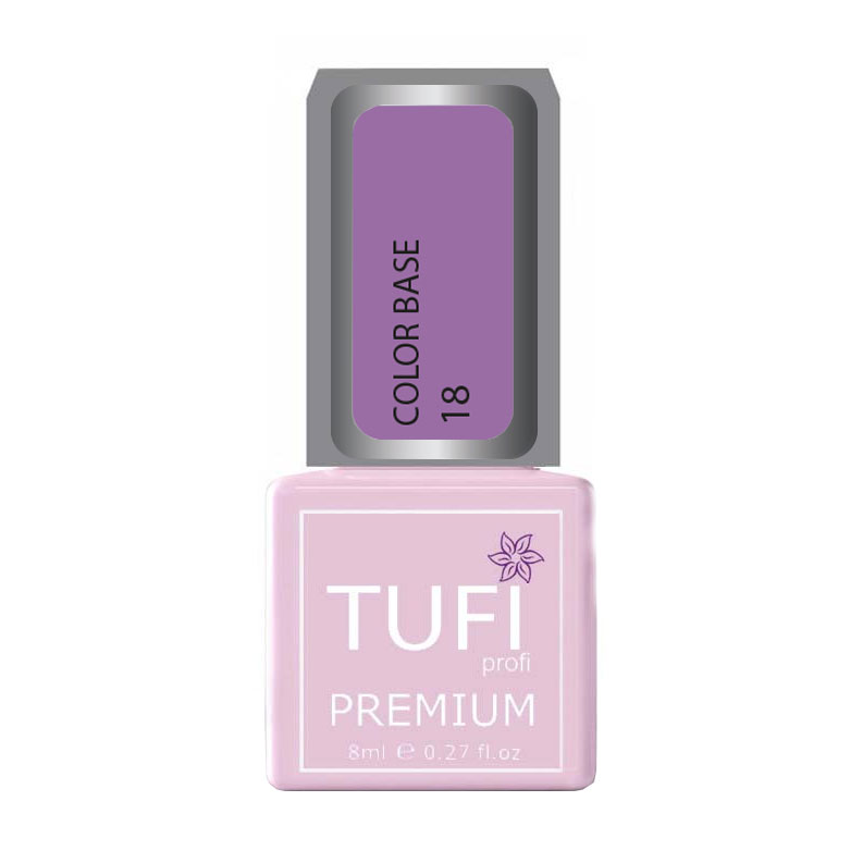 

Уцінка! База для гель-лаку Tufi Profi Premium Color Base 018 Гірська лаванда, 8 мл