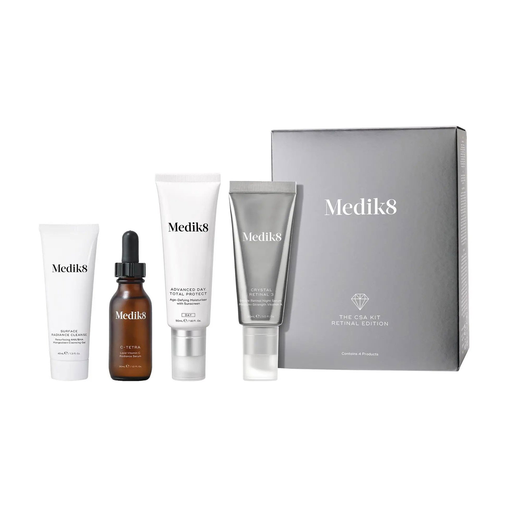 

Набір для обличчя Medik8 The CSA Retinal Advanced Edition, 4 предмети