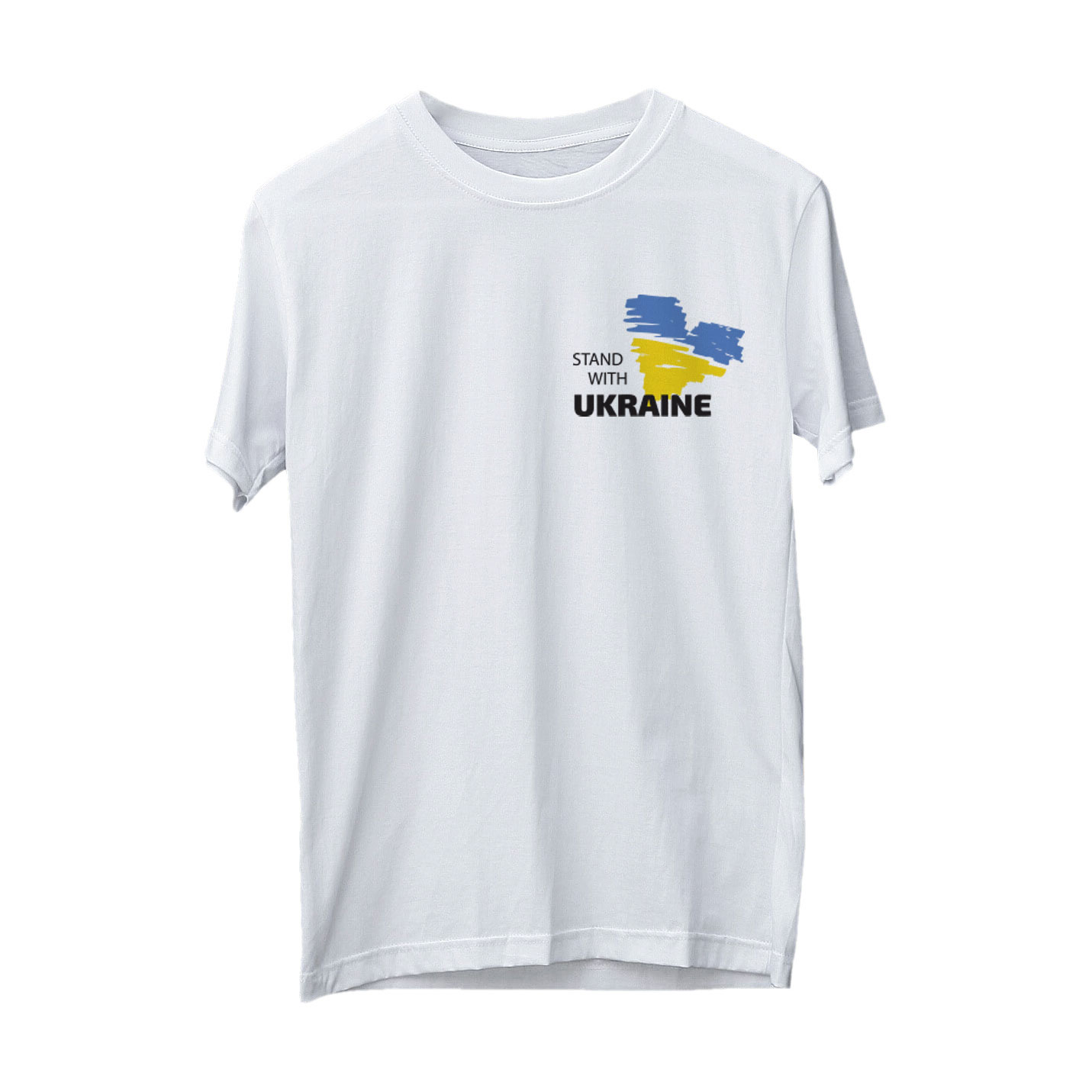 

Футболка AmiGo Stand With Ukraine унісекс, білий, розмір S