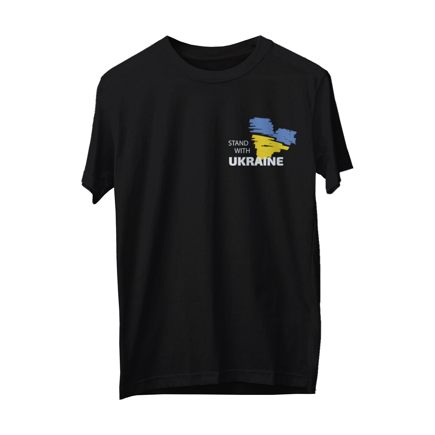 

Футболка унісекс AmiGo Stand With Ukraine чорний, розмір XXL