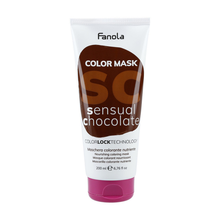 

Уцінка! Живильна тонувальна маска для волосся Fanola Color Mask Sensual Chocolate, 200 мл