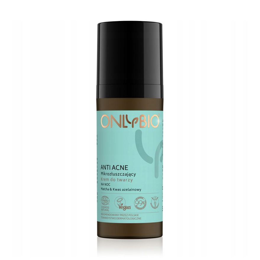 

Нічний крем для обличчя OnlyBio Anti Acne Matcha & Azelaic Acid для проблемної шкіри, 50 мл