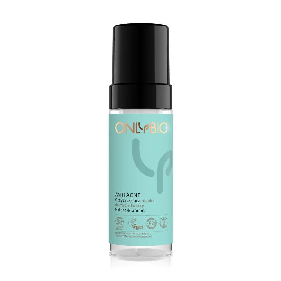

Очищувальна пінка для вмивання OnlyBio Anti Acne Cleansing Matcha & Pomegranate, 150 мл