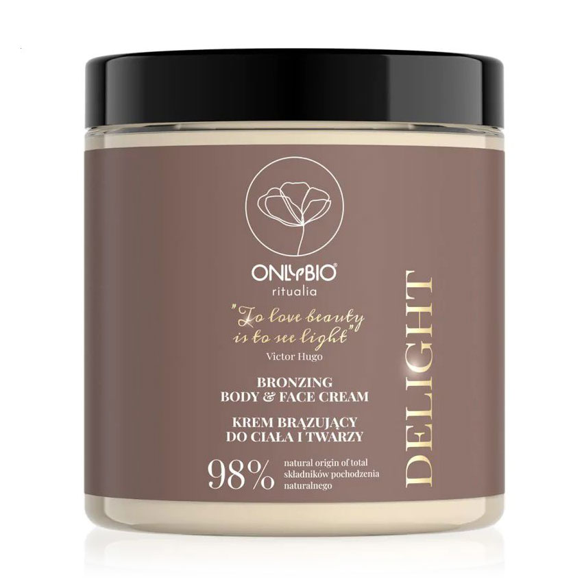 

Бронзувальний крем для тіла та обличчя OnlyBio Ritualia Delight, 250 мл