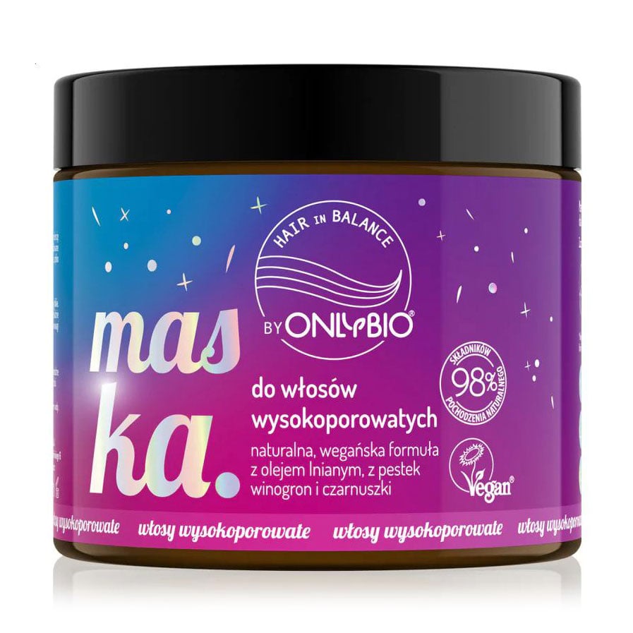 Маска OnlyBio Hair in Balance для пористого волосся, 400 мл