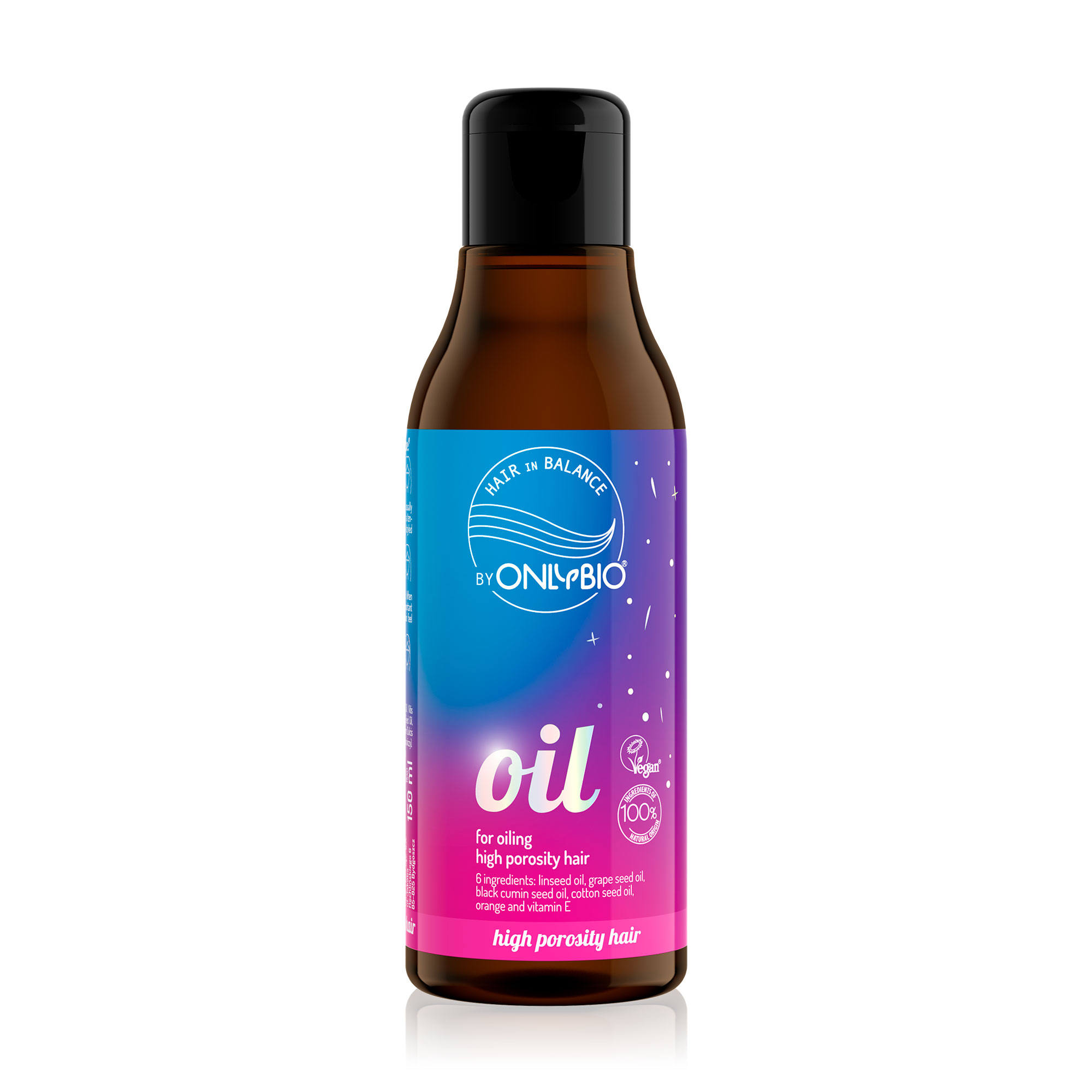 

Олія OnlyBio Hair in Balance для пористого волосс, 150 мл