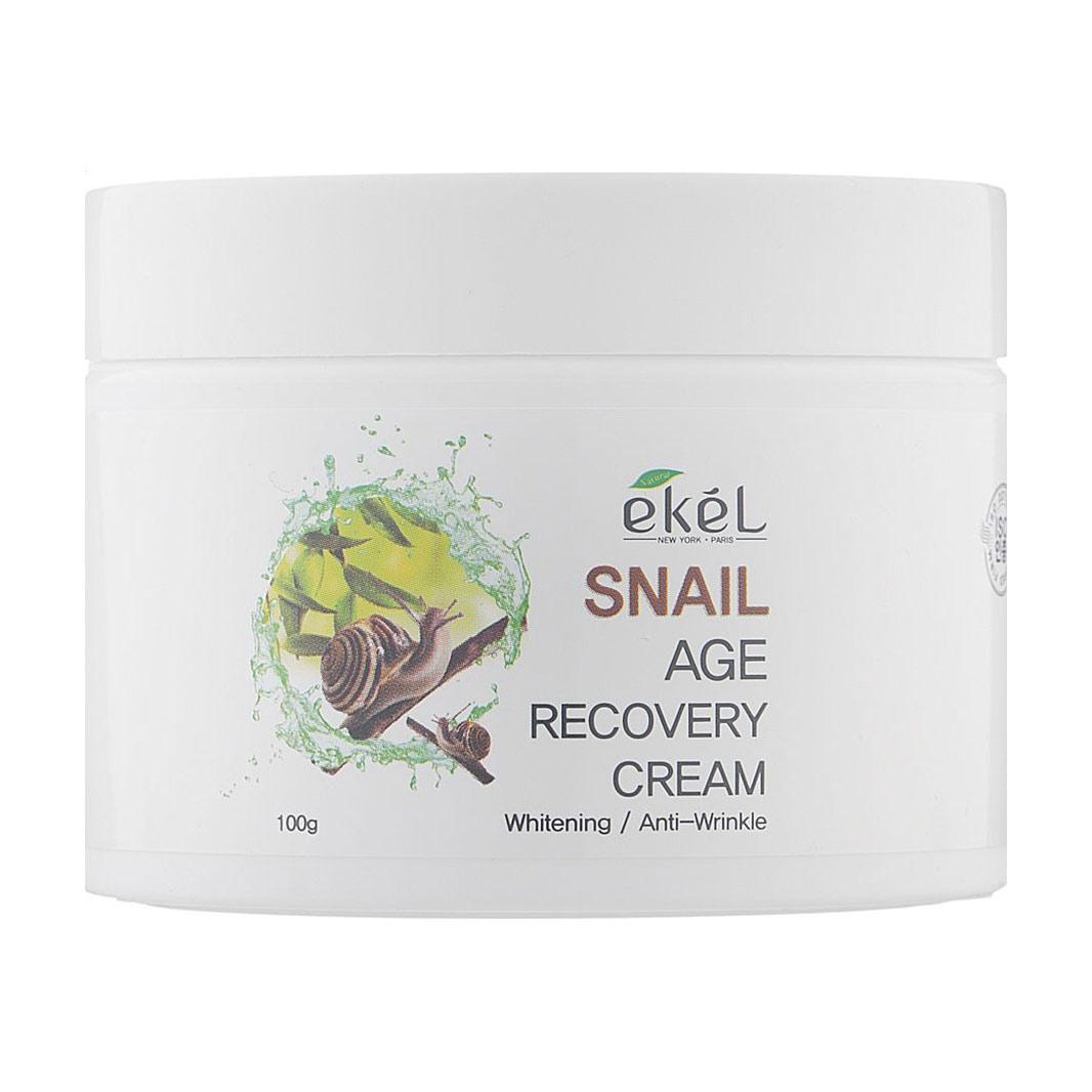 

Уцінка! Крем для обличчя Ekel Snail Age Recovery Cream з муцином равлика, 100 г
