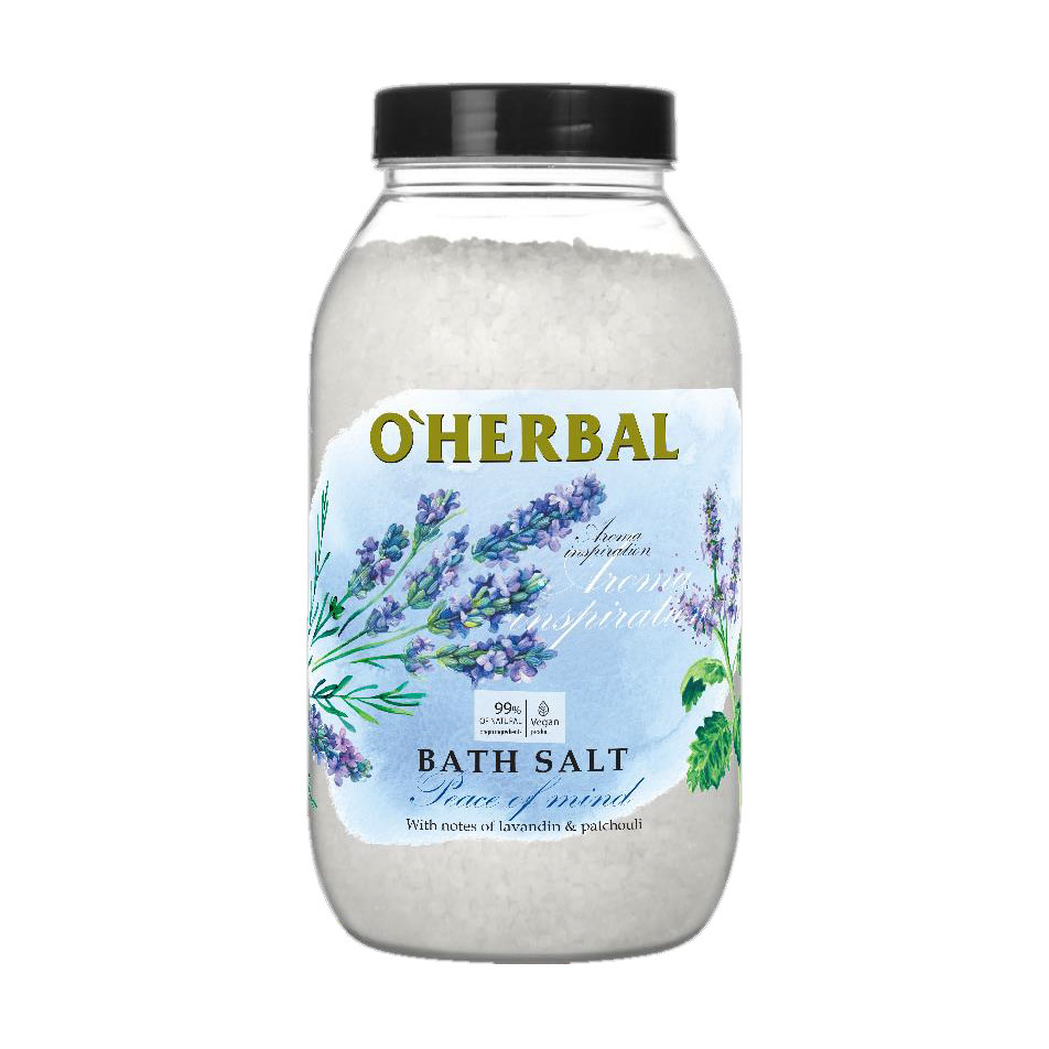 

Уцінка! Сіль для ванн O'Herbal Aroma Inspiration Bath Salt Peace Of Mind, 1.1 кг