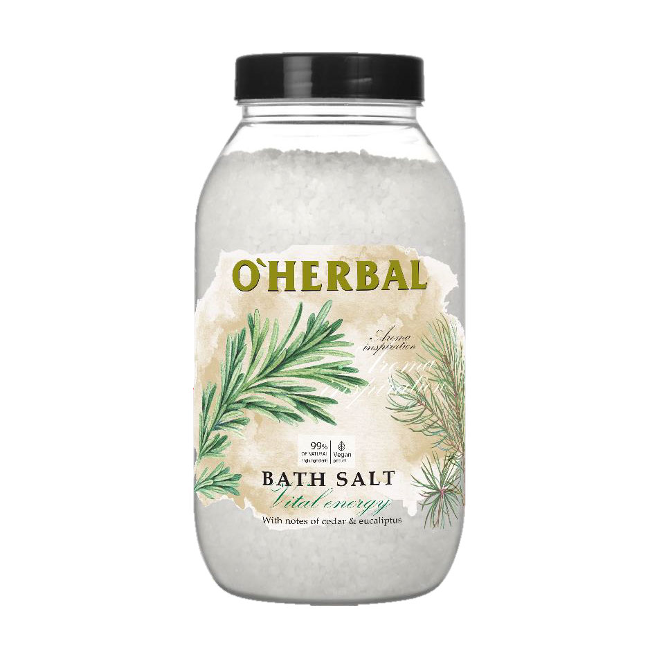 

Уцінка! Сіль для ванн O'Herbal Aroma Inspiration Bath Salt Vital Energy, 1.1 кг
