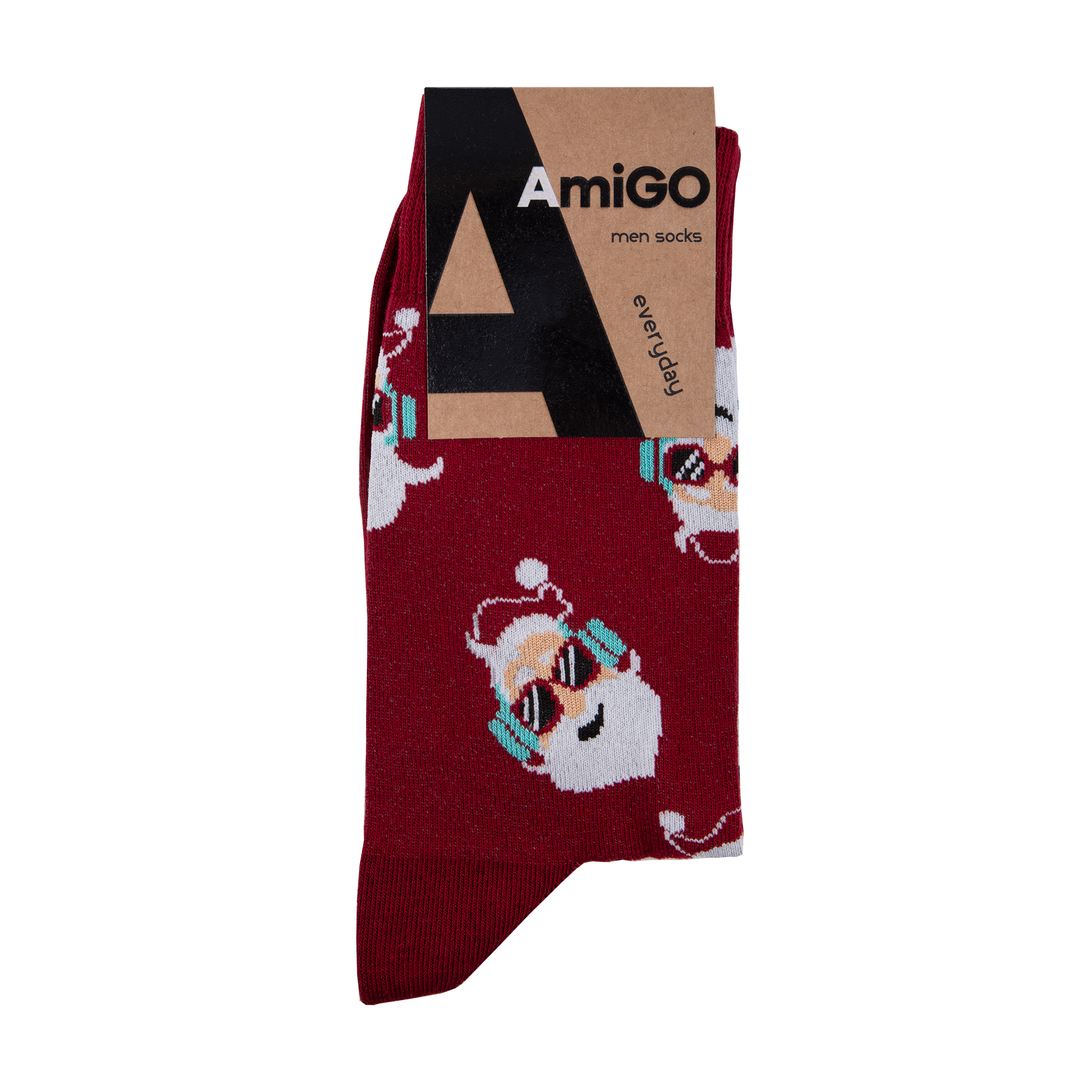 

Шкарпетки чоловічі AmiGO із Дідом Морозом, розмір 25