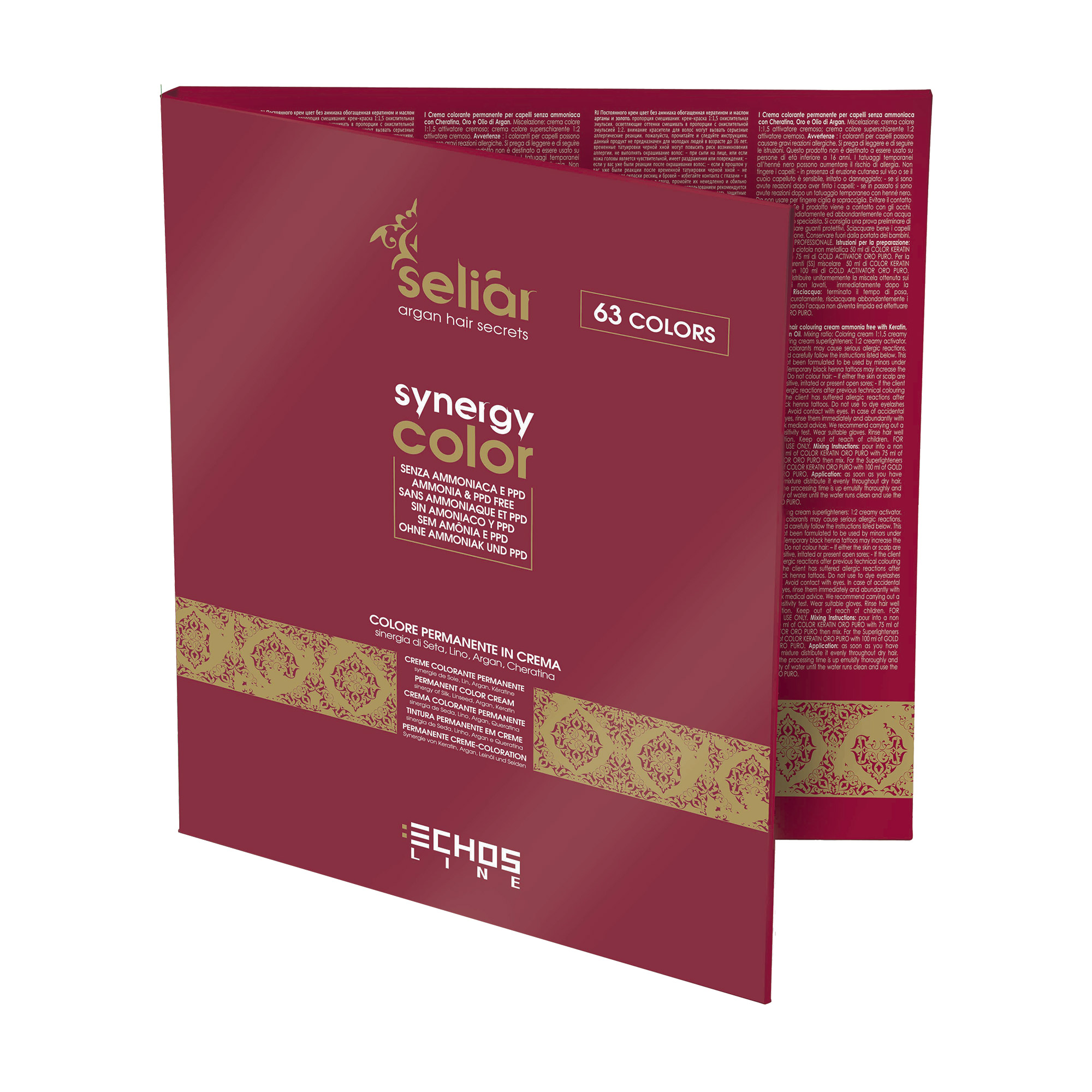 

Палітра кольорів Echosline Seliar Synergy Color Palette, 63 відтінки