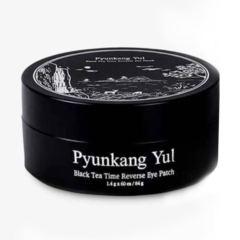 

Патчі для шкіри навколо очей Pyunkang Yul Black Tea Time Reverse Eye Patch із ферментованим екстрактом чорного чаю, 60 шт