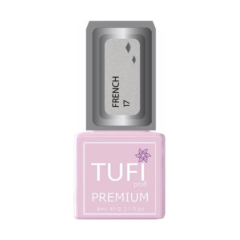 

Уцінка! Гель-лак для нігтів Tufi profi Premium French 17 Білі перли, 8 мл