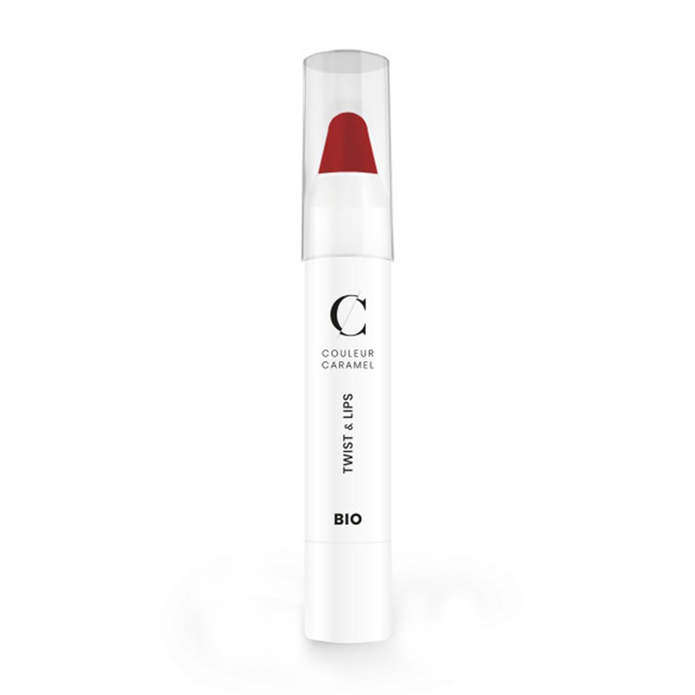 Помада-олівець для губ Couleur Caramel Twist & Lips 407 Rouge Glossy, 3 г