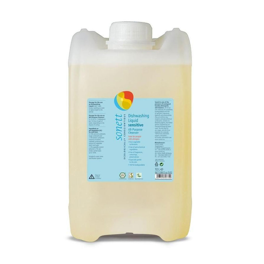 

Уцінка! Органічний рідкий засіб для ручного миття посуду Sonett Нейтральна серія, 10 л (концентрат)