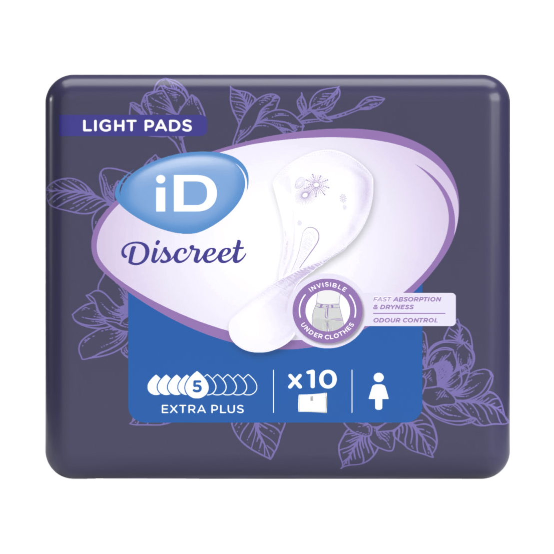

Урологічні прокладки іD Dіscreet Light Extra Plus, 10 шт