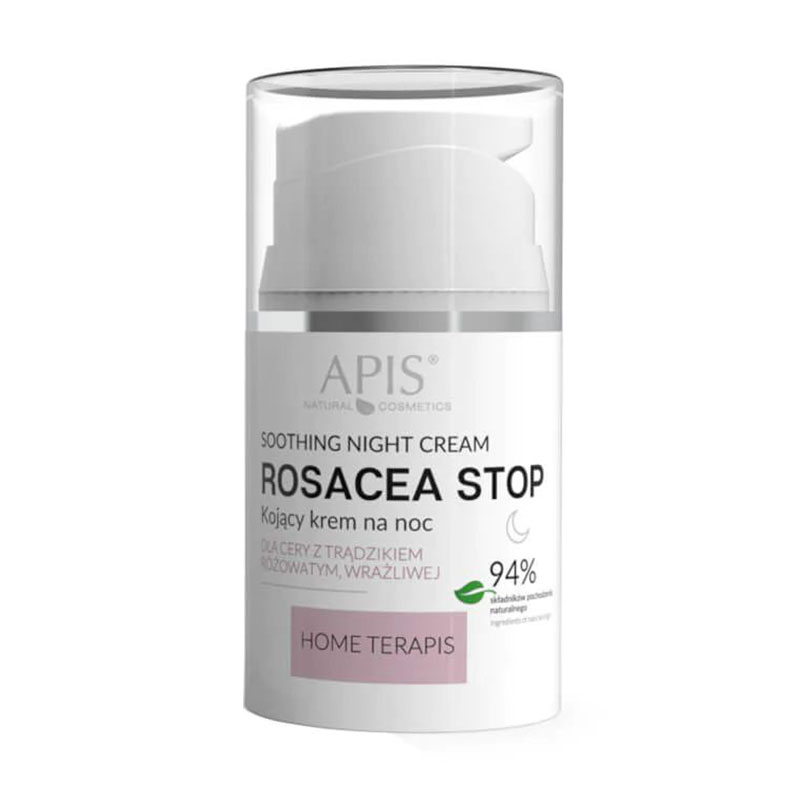 

Заспокійливий нічний крем для обличчя Apis Natural Cosmetics Rosacea-Stop Redness Night Cream, 50 мл