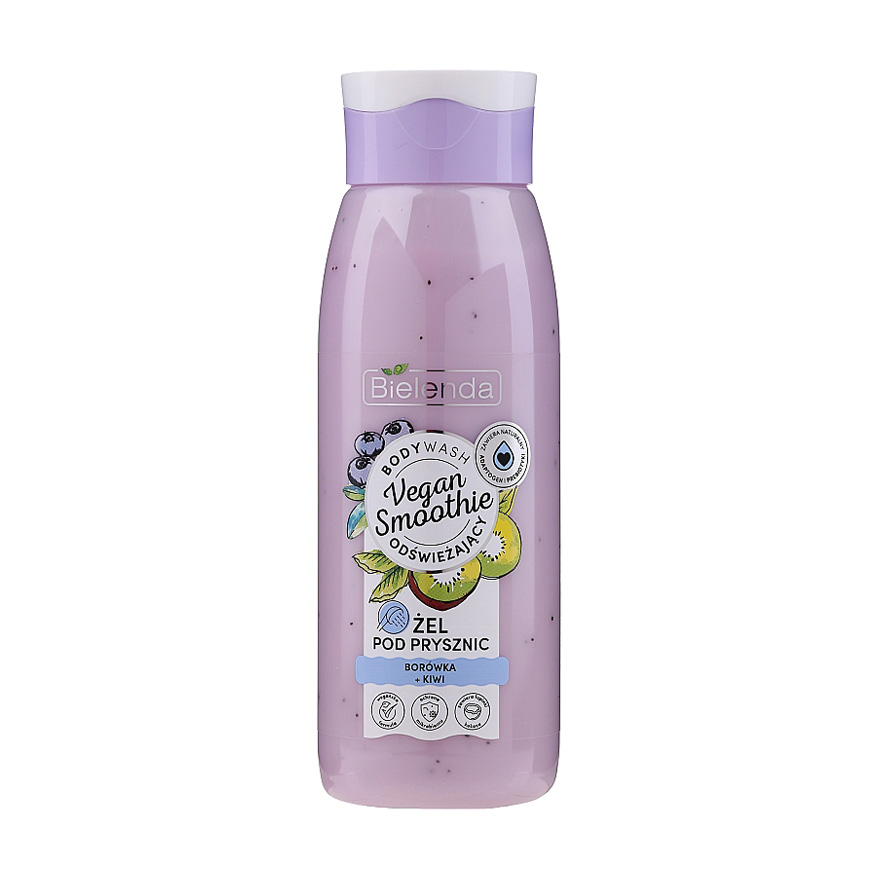 

Гель для душу Bielenda Vegan Smoothie Shower Gel Чорниця та ківі, 400 г