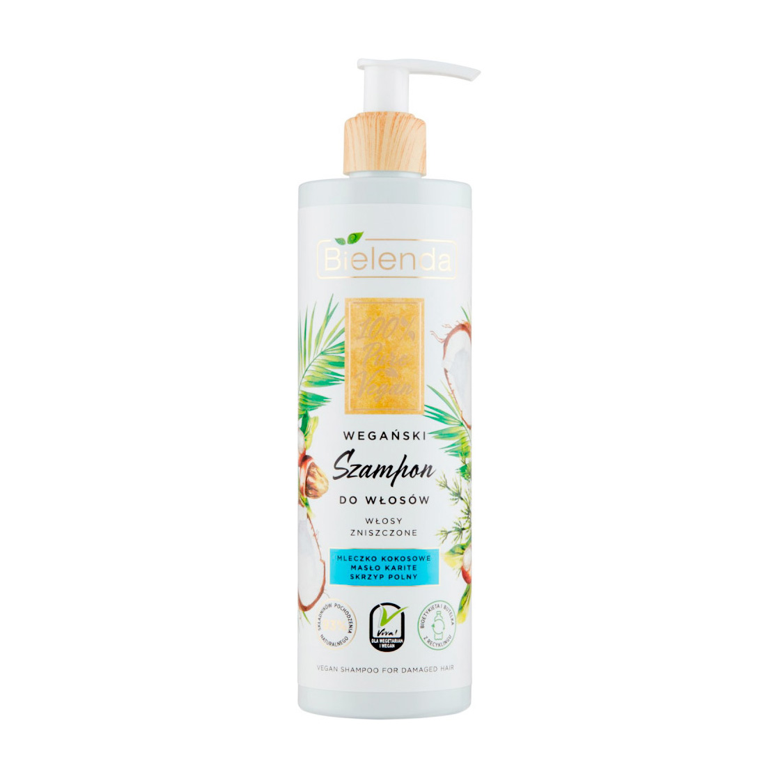 

Шампунь Bielinda 100% Pure Vegan Shampoo для пошкодженого волосся, 400 г