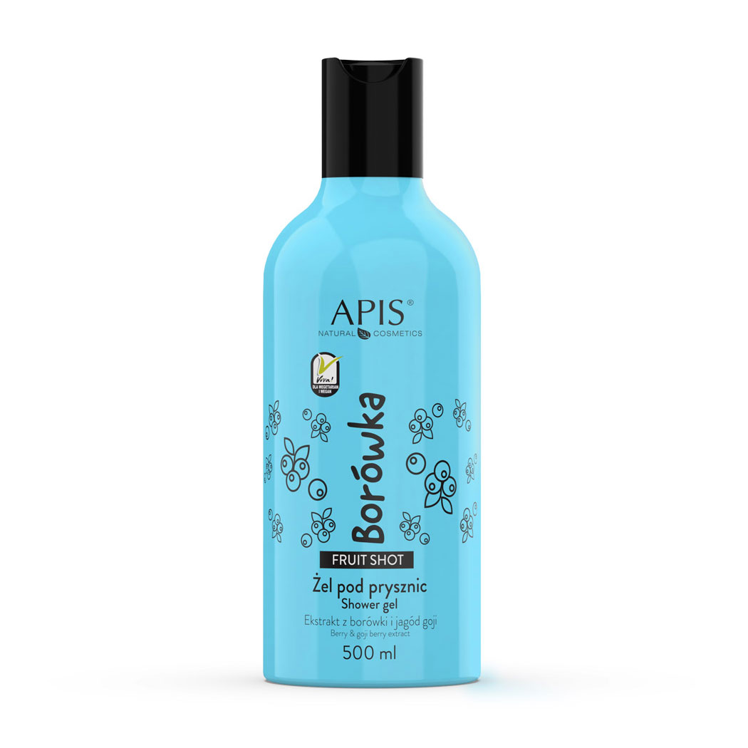 

Уцінка! Гель для душу Apis Natural Cosmetics Fruit Shot Blueberry Shower Gel Чорниця, 500 мл