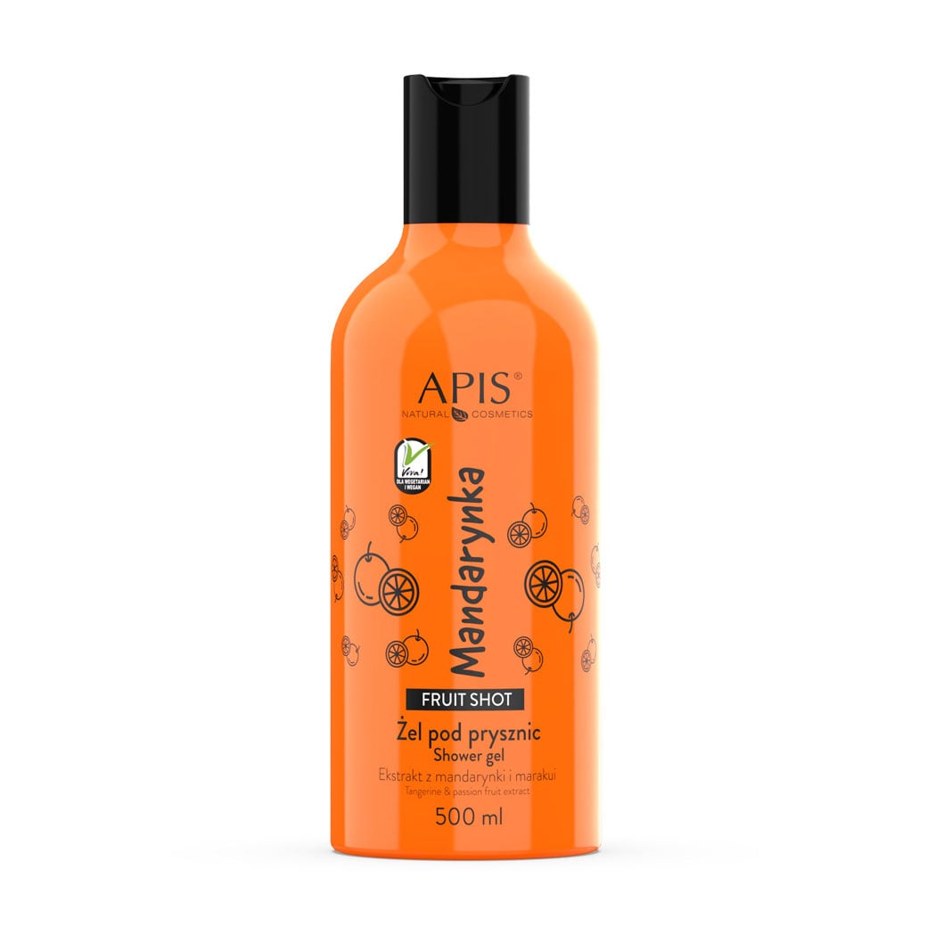 

Уцінка! Гель для душу Apis Natural Cosmetics Fruit Tangerine Shower Gel Мандарин, 500 мл