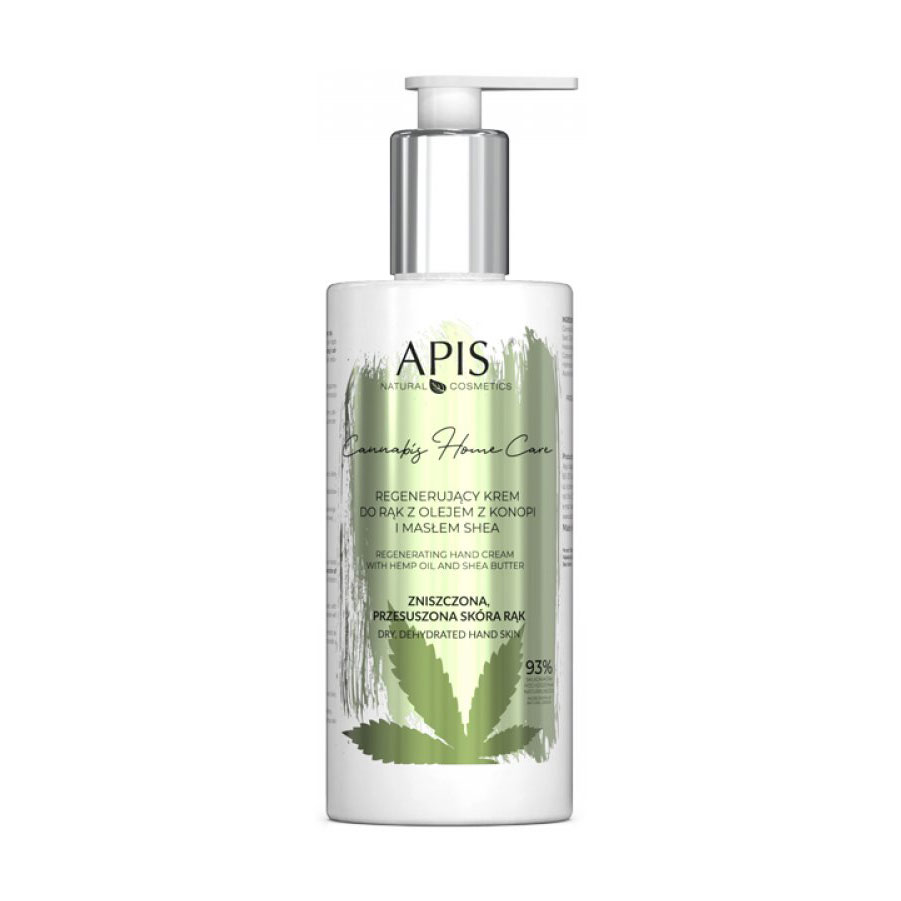 

Уцінка! Відновлювальний крем для рук Apis Natural Cosmetics Cannabis Home Care Restoring Hand Cream, 300 мл
