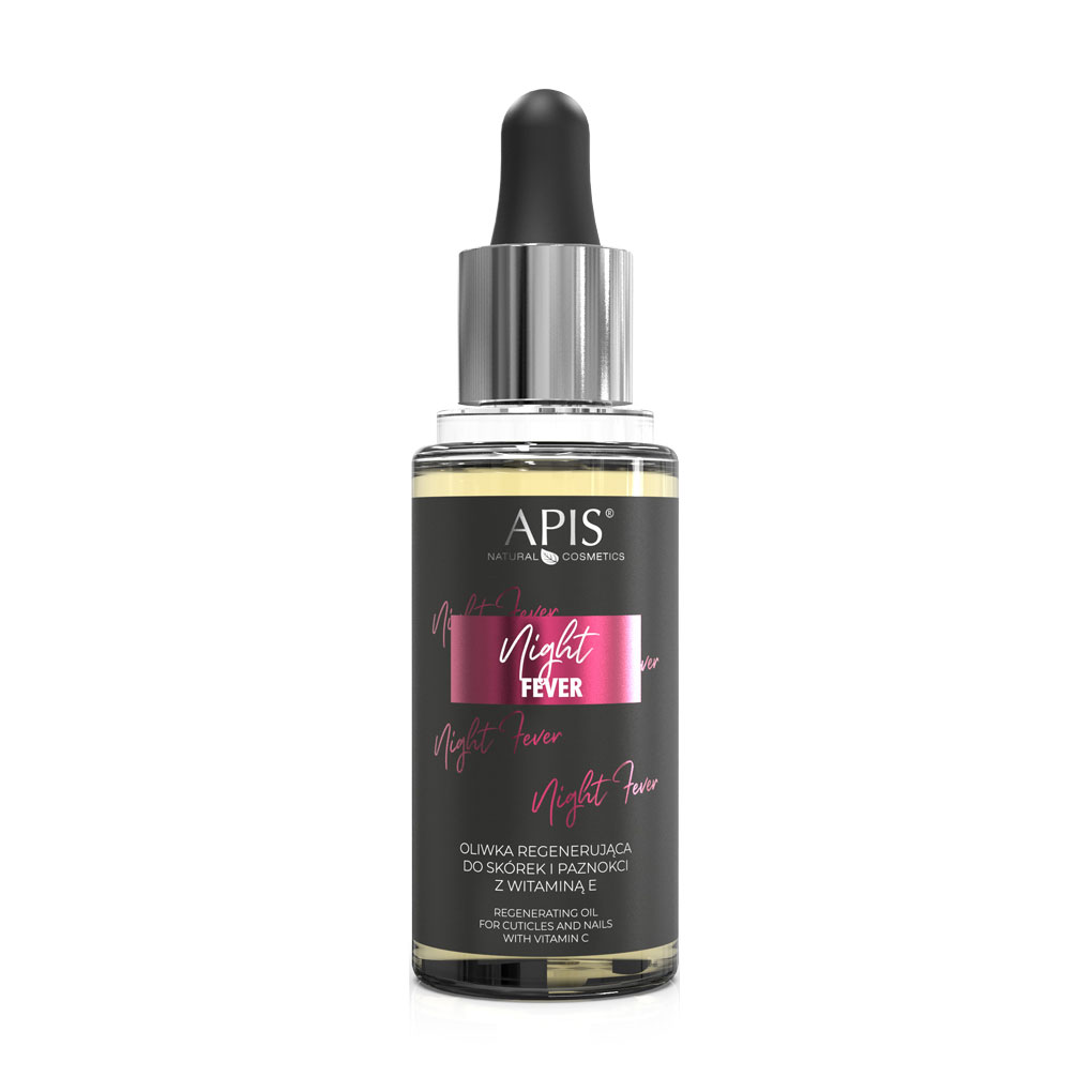

Уцінка! Олія для кутикули та нігтів Apis Natural Cosmetics Night Fever Regenerating Oil For Cuticles & Nails з вітаміном Е, 30 мл
