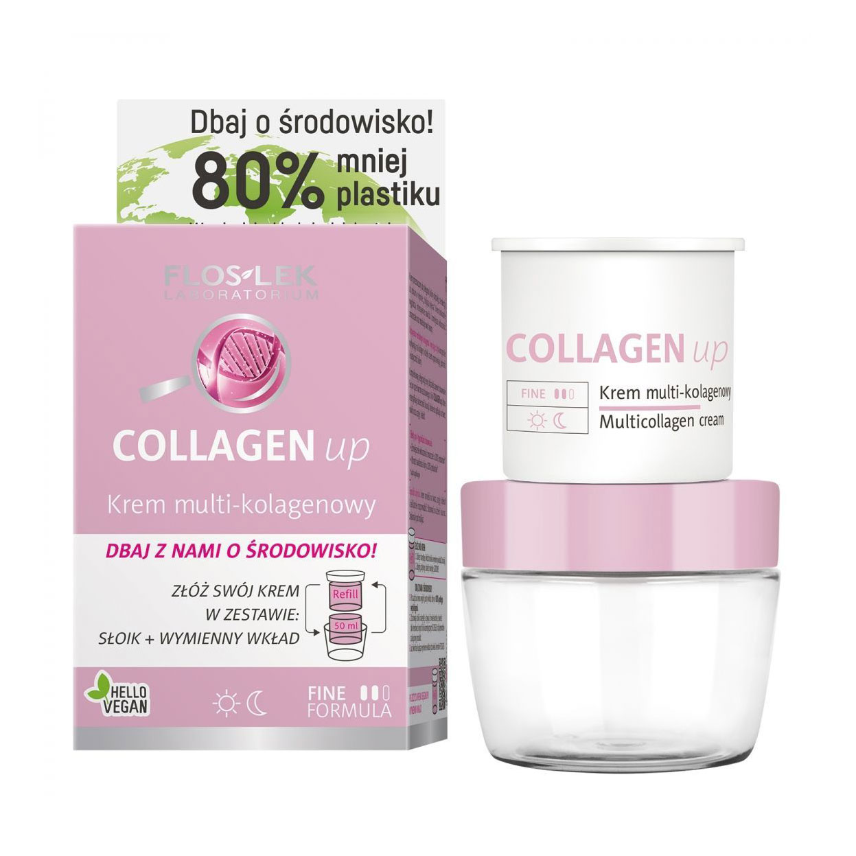 

Крем для обличчя Floslek Collagen Up Multi-collagen Cream Мультиколагеновий, 60+, 50 мл (багаторазова упаковка)