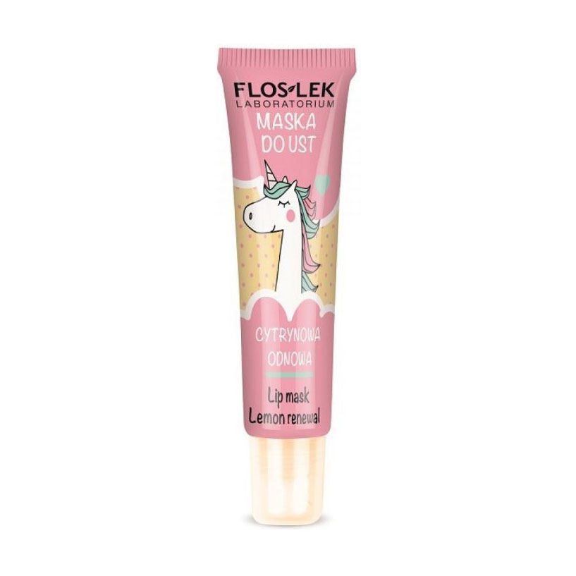 

Відновлювальна маска для губ Floslek Lip Mask Лимонна, 14 г