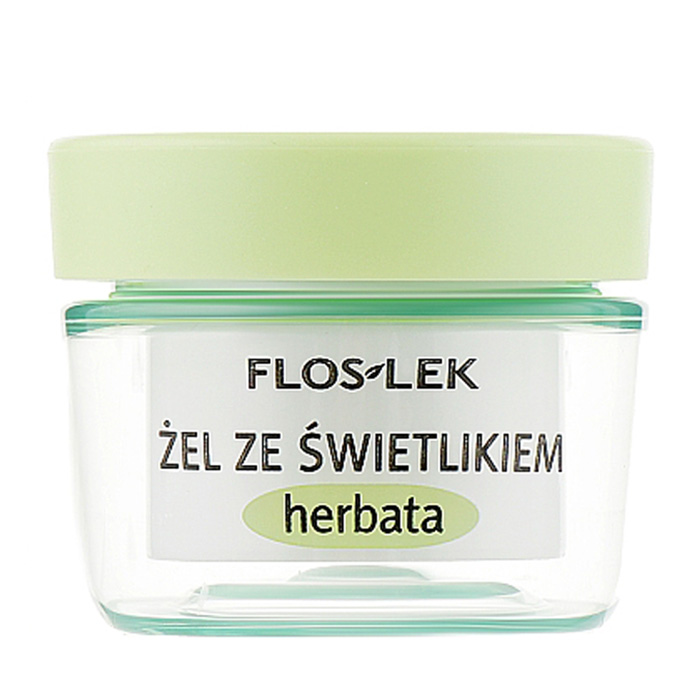 

Гель для шкіри навколо очей Floslek Lid And Under Eye Gel With Eyebright And Green Tea з очанкою та зеленим чаєм, 10 г