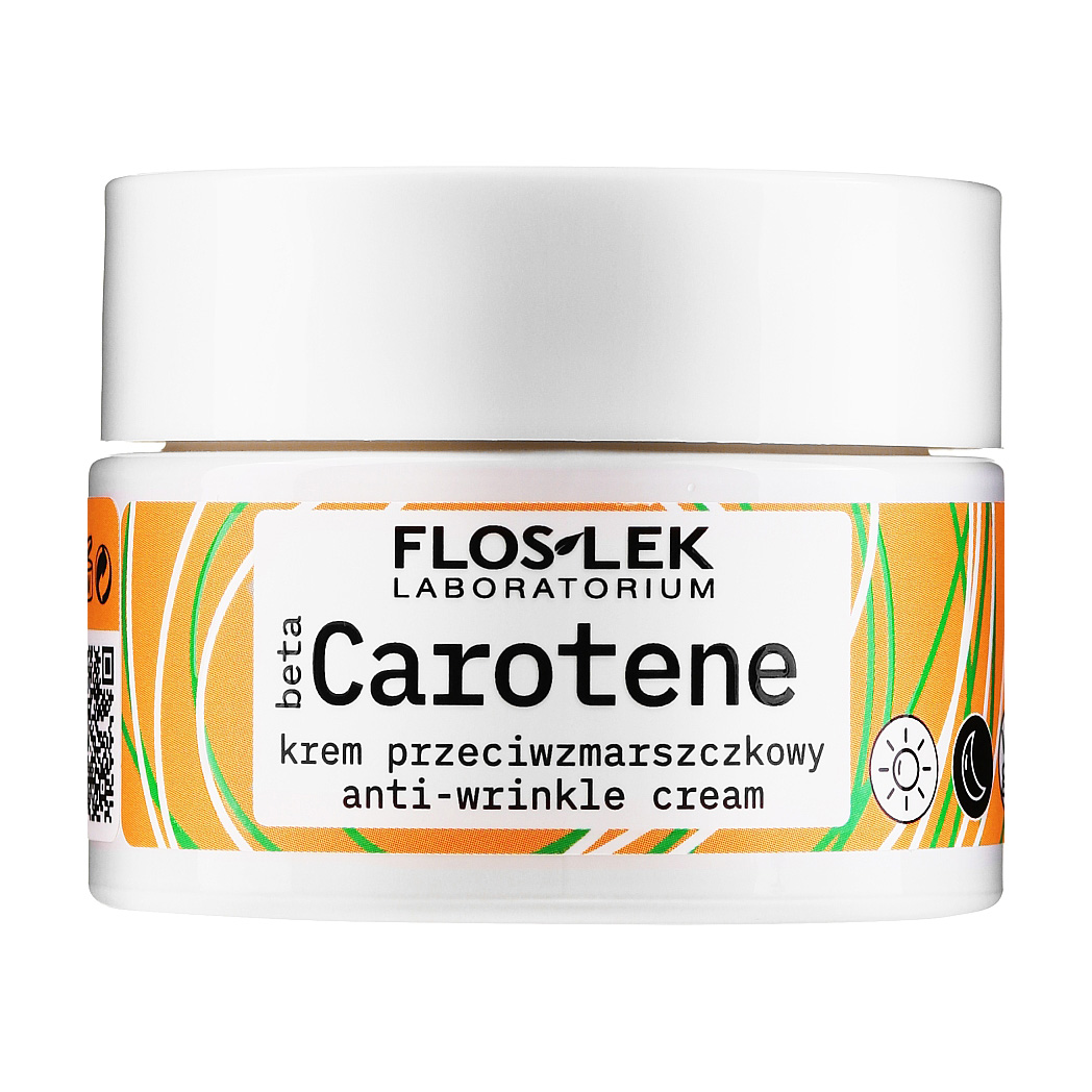 

Крем для обличчя Floslek Beta Carotene проти зморщок, з бета-каротином, 50 мл