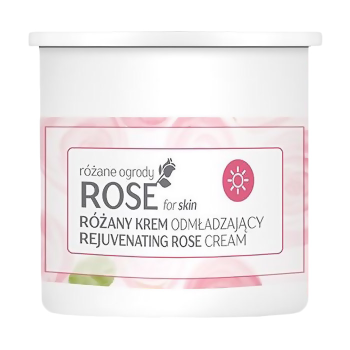 

Омолоджувальний денний крем для обличчя Floslek Rose For Skin Rejuvenating Rose Cream з трояндою, 50 мл (змінний блок)