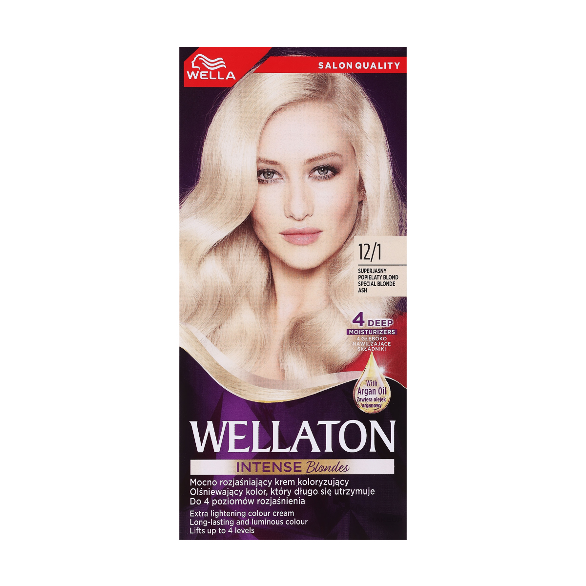 

Уцінка! Інтенсивна крем-фарба для волосся Wella Wellaton Intense Color Cream 12/1 Яскравий попелястий блондин, 110 мл