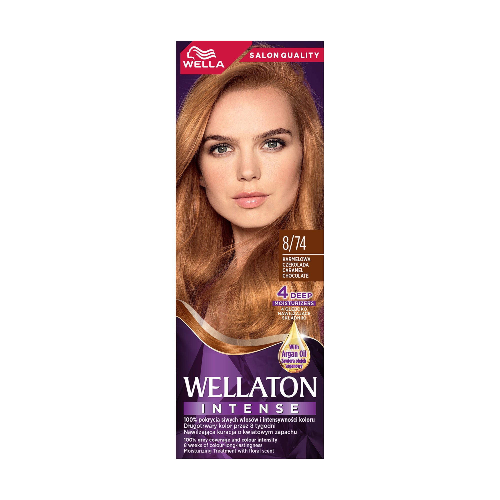 

Інтенсивна крем-фарба для волосся WELLA Wellaton Intense Color Cream 8/74 Шоколад з карамеллю, 110 мл