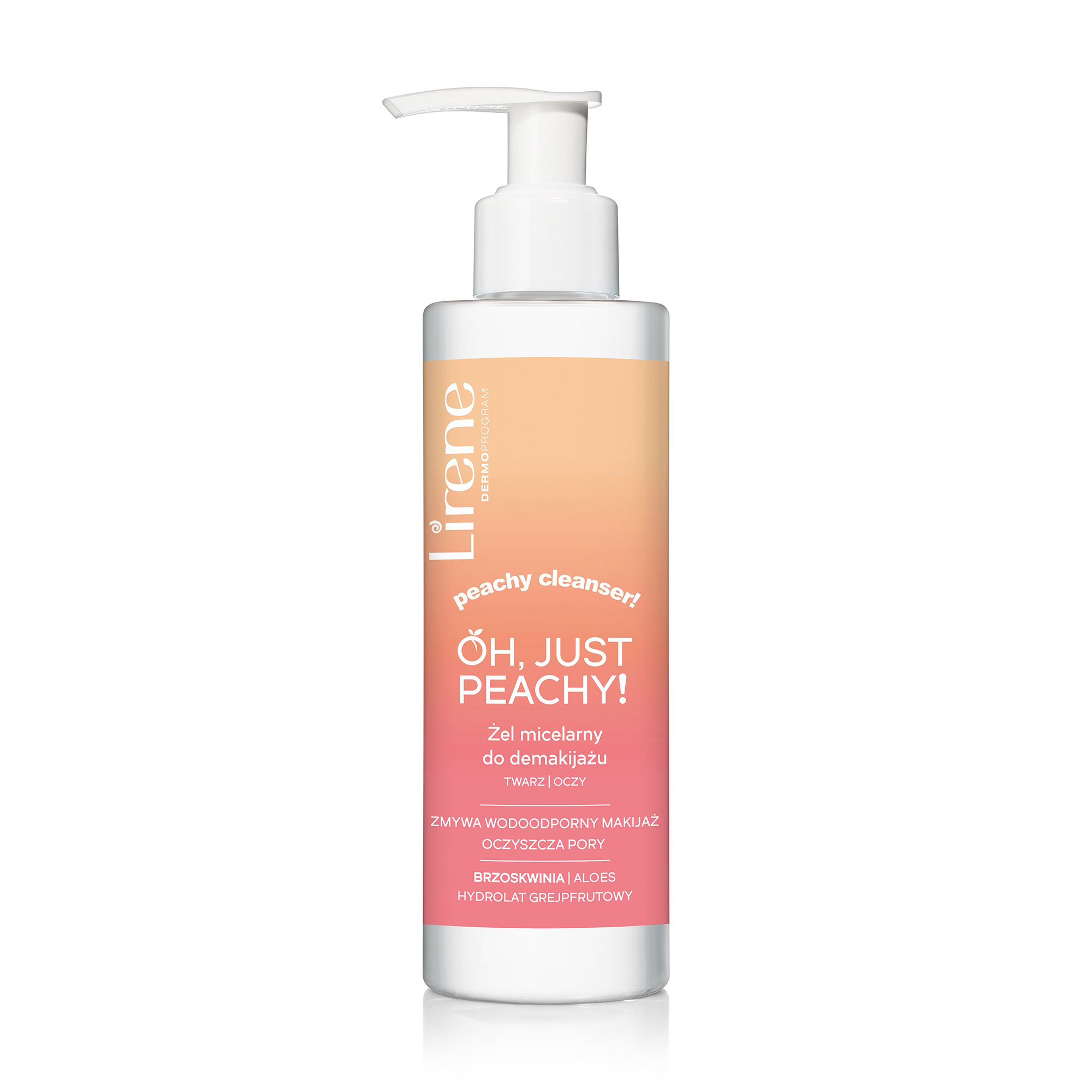

Міцелярний гель для зняття макіяжу Lirene Oh, Just Peachy!, 145 мл