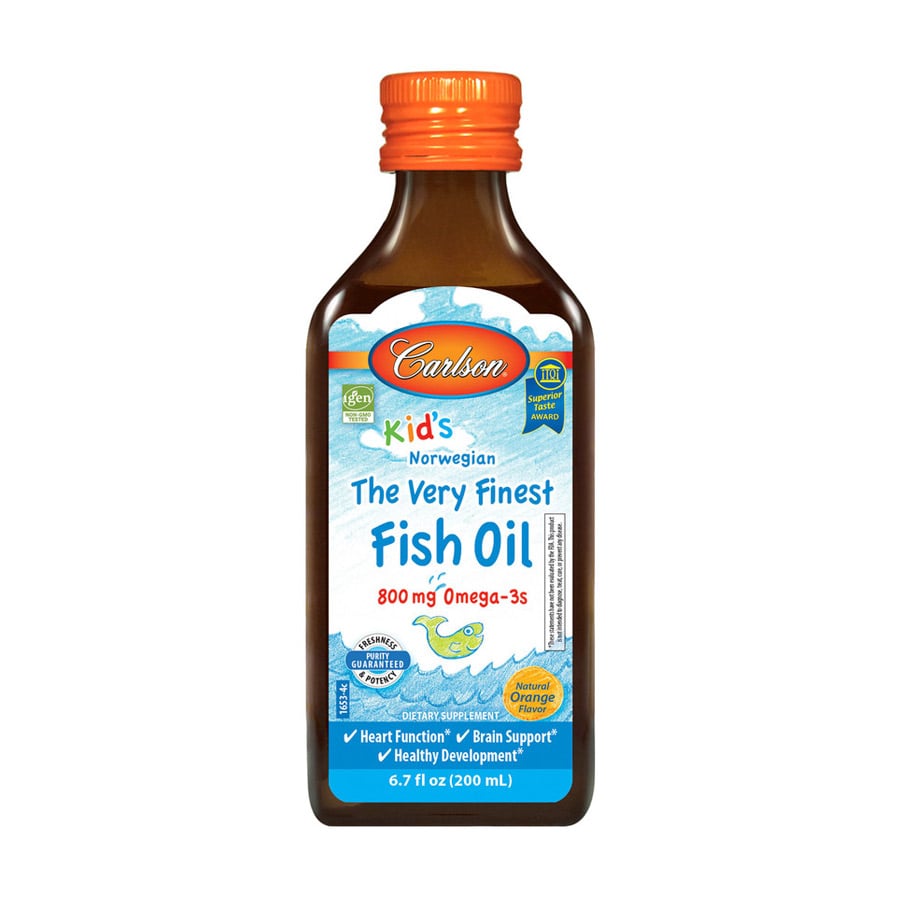 

Дитячий риб'ячий жир Carlson Labs Kid's The Very Finest Fish Oil зі смаком апельсину, в рідині, 200 мл