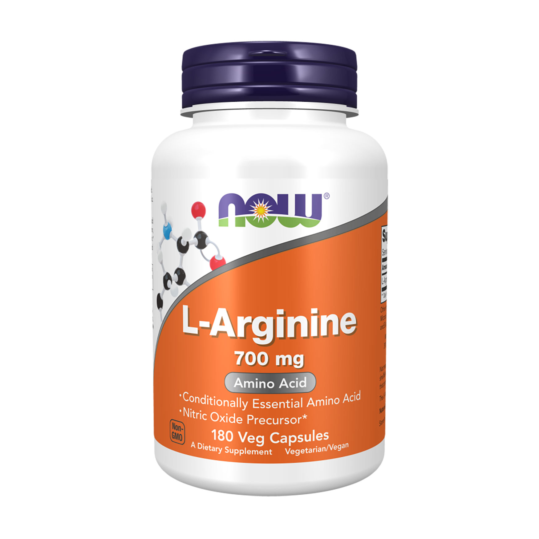 

L-Аргінін NOW foods L-Arginine 700 мг, 180 капсул