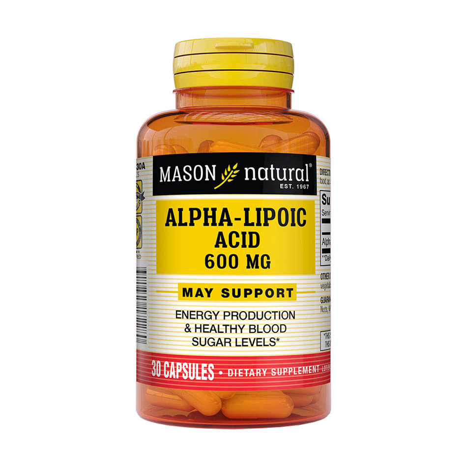 

Альфа-ліпоєва кислота Mason Natural Alpha-Lipoic Acid 600 мг, 30 капсул