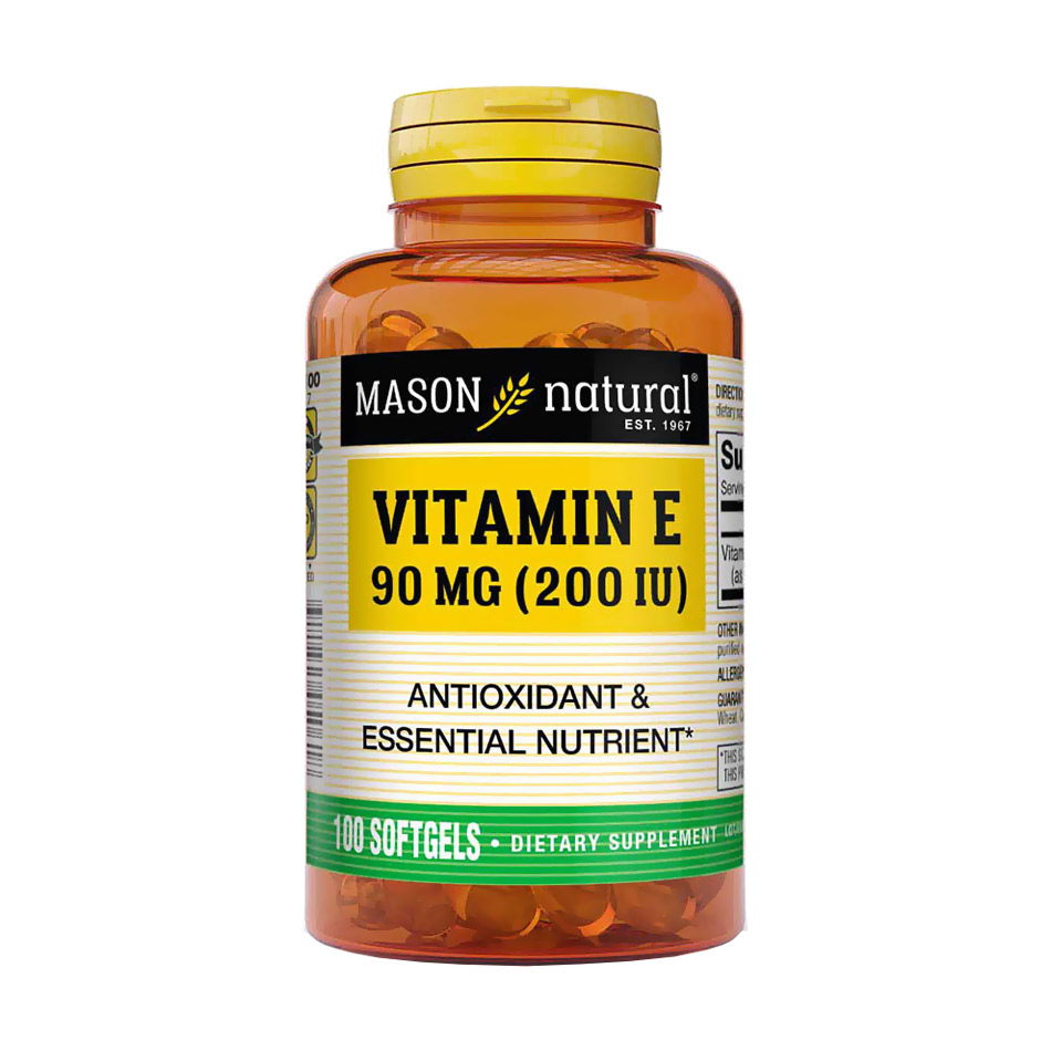 

Вітамін E Mason Natural Vitamin E 90 мг, 200 ME, 100 гелевих капсул