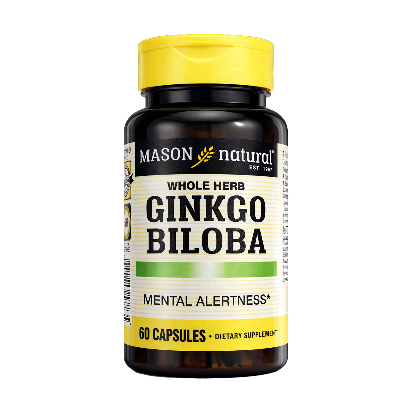 

Гінкго Білоба Mason Natural Ginkgo Biloba, 60 гелевих капсул