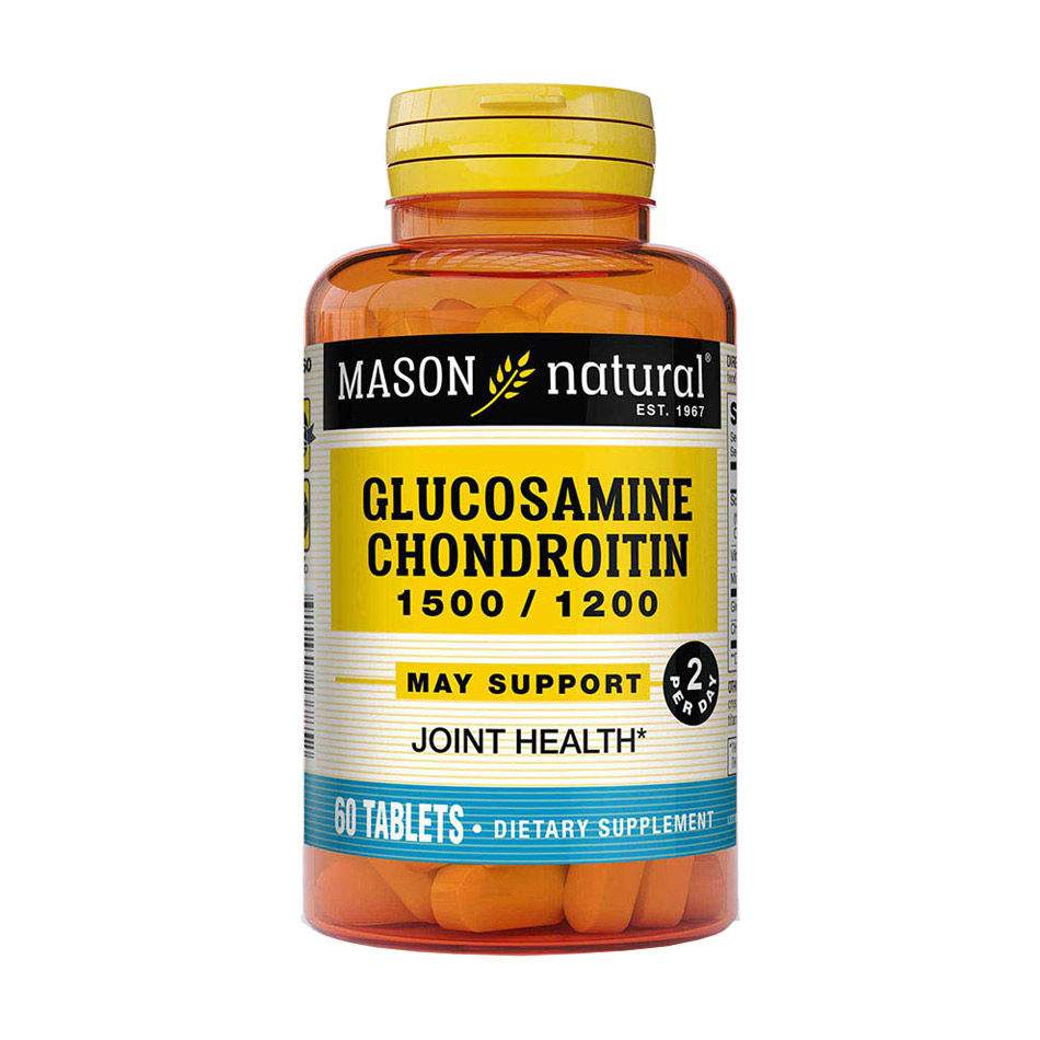 

Глюкозамін та хондроїтин Mason Natural Glucosamine Chondroitin 1500/1200, 60 капсул